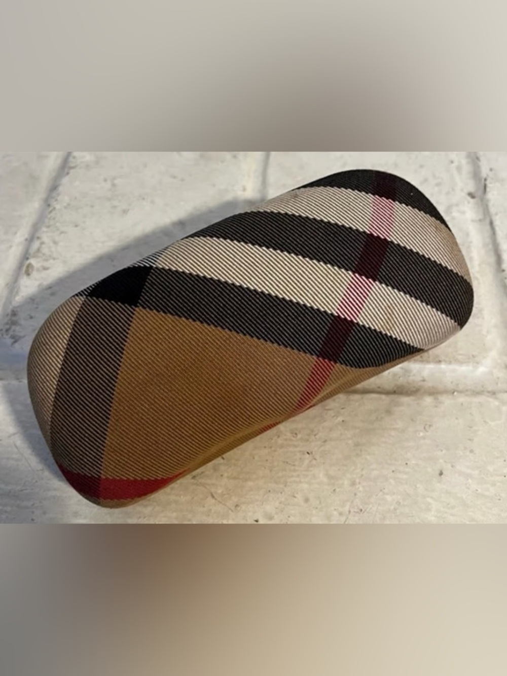 Burberry Check Plaid Eyeglasses Sunglasses Case Hard Clamshell